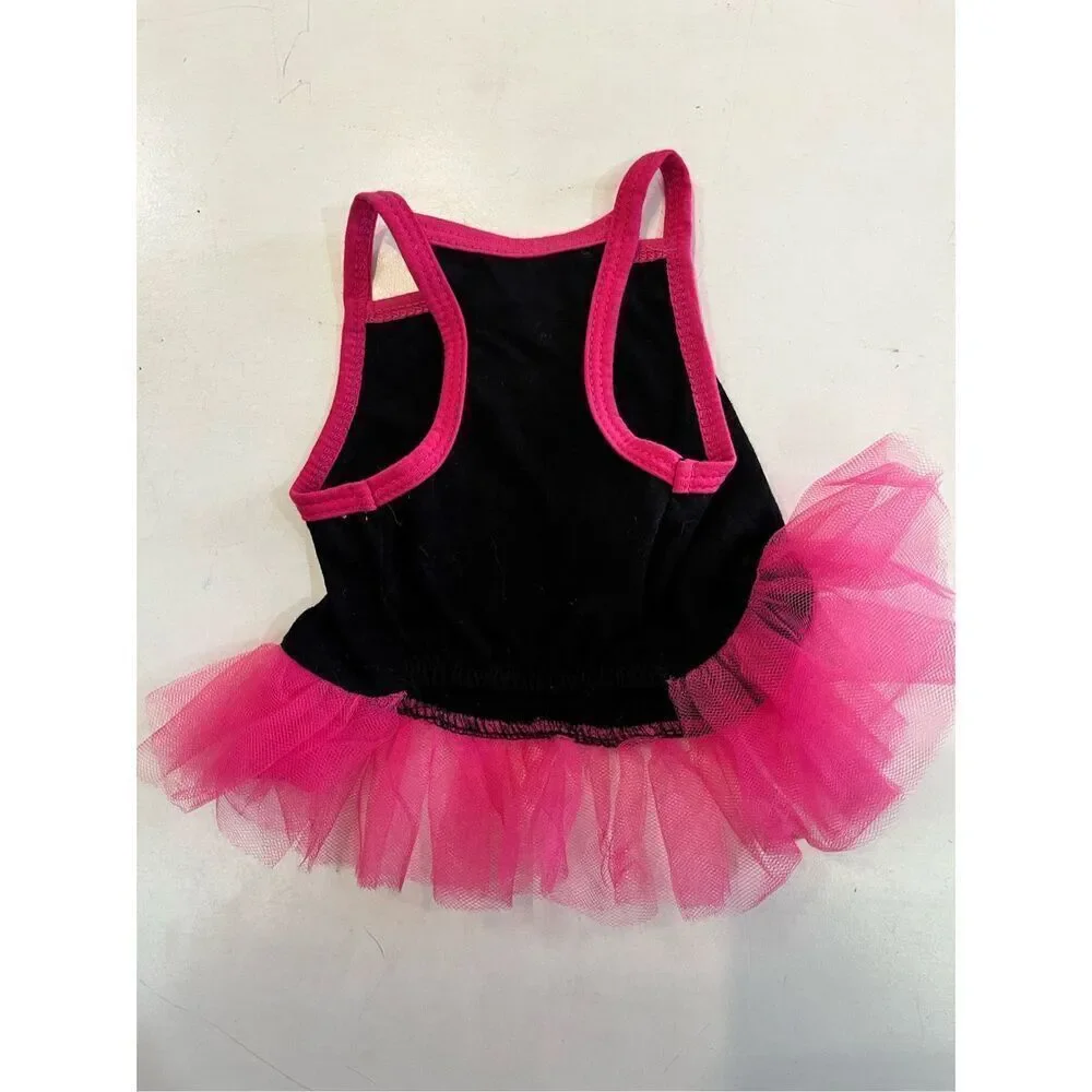 Dogs Bebe Black Kiss Lips Punk TuTu Dress Size‎ S